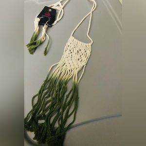 Crochet necklace/earring set